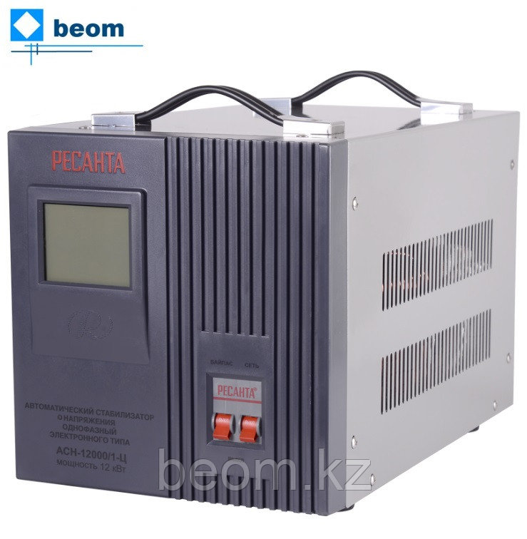 Стабилизатор Ресанта ACH-12000/1-Ц ( 12 кВт | 220 В | 5-7 мс | ~8% от 140 до 260 В | Вес, кг 18.68 | напольный), фото 1