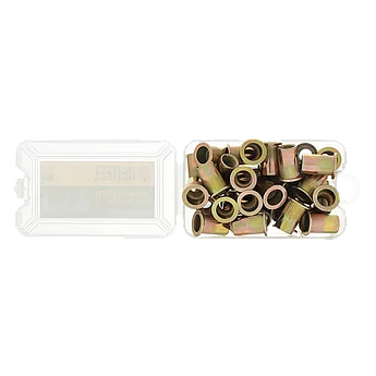 Заклепки резьбовые стальные оцинкованные М10 пластиковый кейс 35шт DENZEL 40605