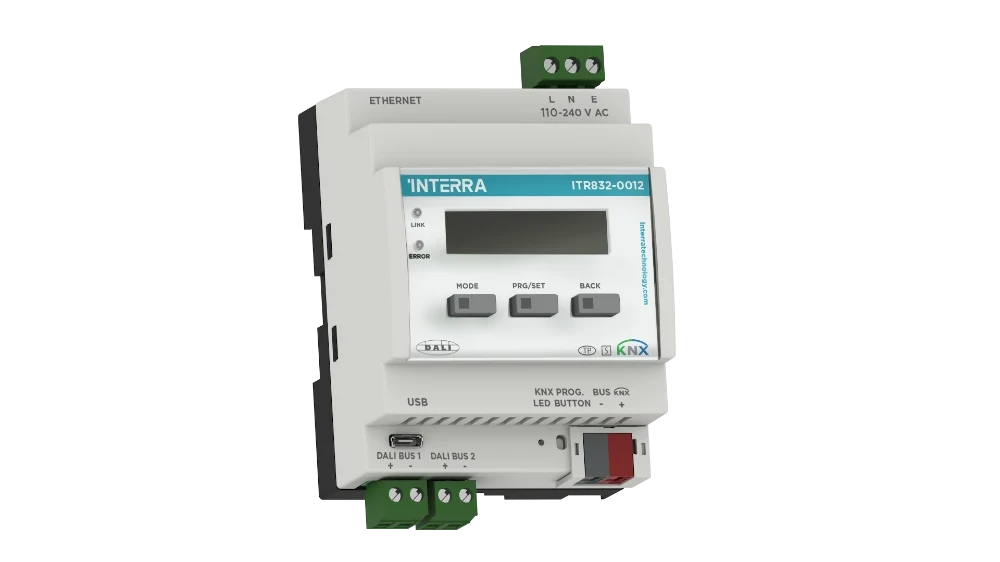Interra KNX / DALI Gateway (2x64 DALI) / Interra KNX - DALI Шлюз (2x64 DALI)
