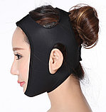 Бандаж утягивающий, послеоперационный, для лица OR-030 чёрный размер S, фото 4