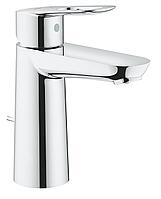 Смеситель для раковины GROHE BauLoop 23762000, M-Size, с донным клапаном, хром