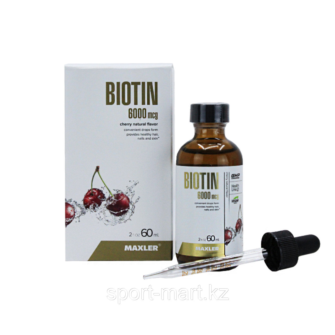 Биотин Maxler Biotin 6 мг 30 порций 60 мл