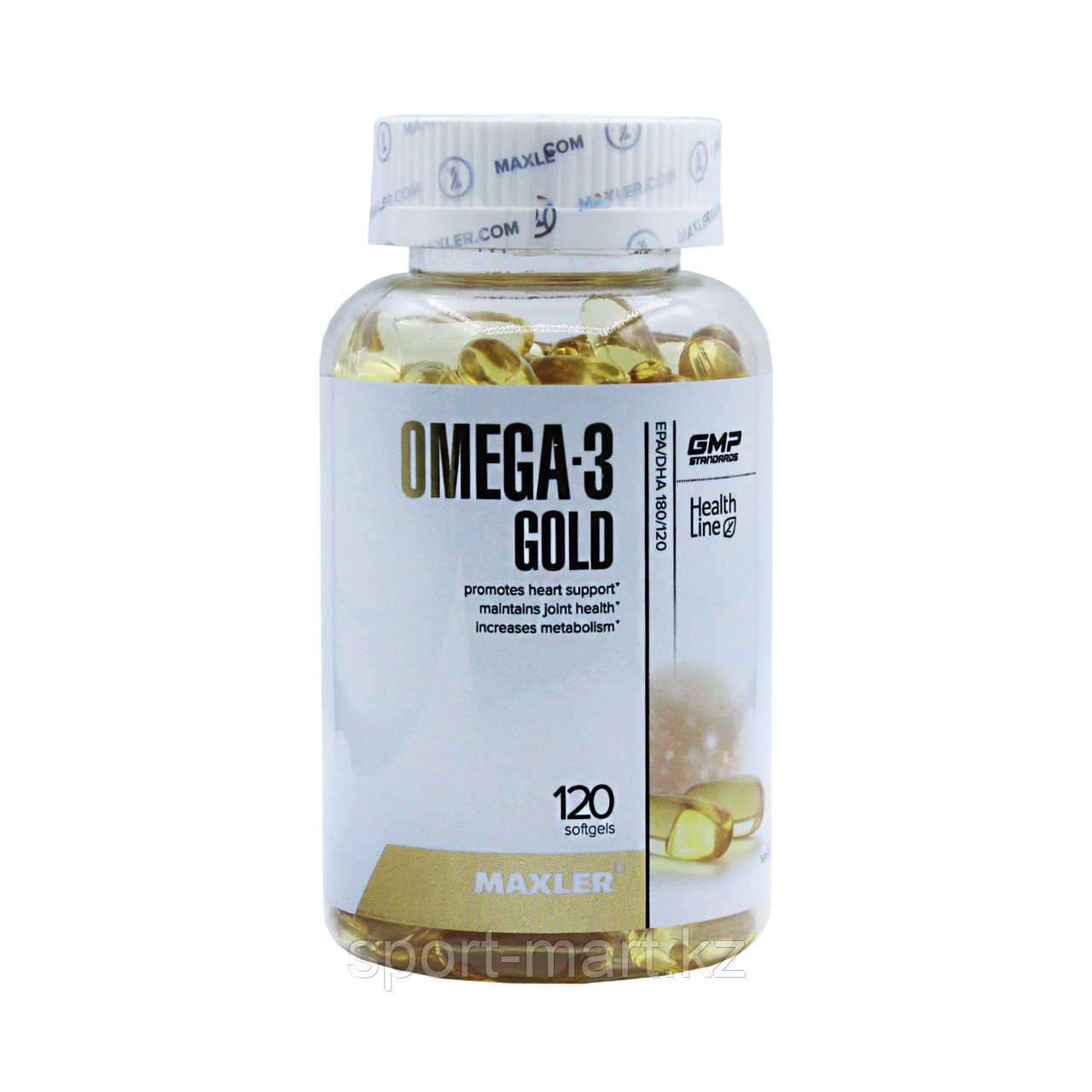 Омега 3 Maxler Gold Omega 330 мг, EPA 180 мг, DHA 120 мг 120 капсул, фото 1