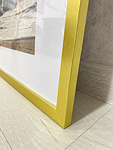 Рамка 80х80 см Золотистая, с легкой текстурой дерева, фото 3
