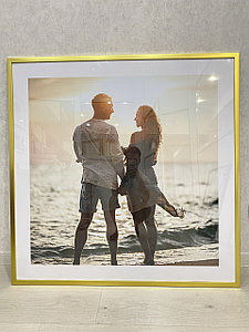 Рамка 100х100 см Золотистая