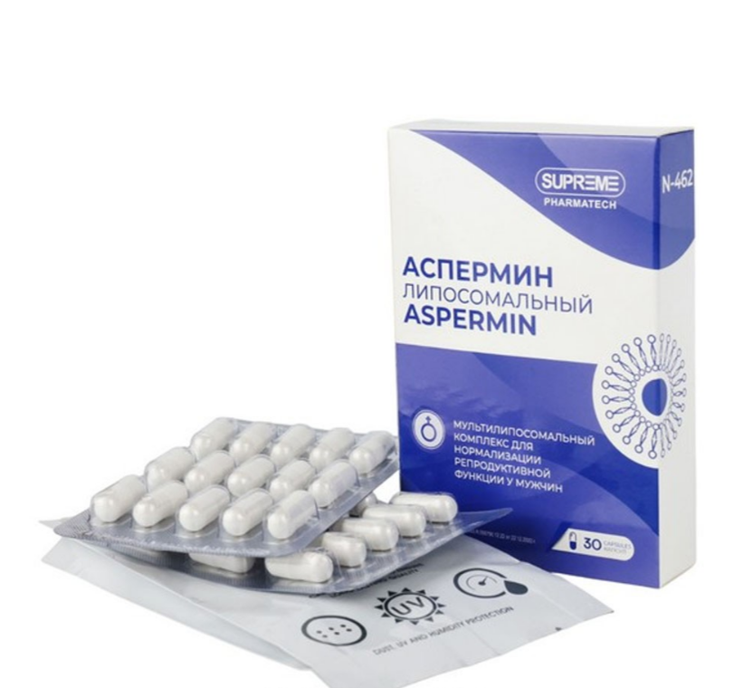 Аспермин капсулы SUPREME PHARMATECH N462 30 шт.