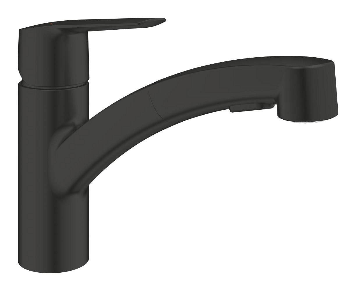 Смеситель для кухни GROHE Start 303072431, однорычажный, матовый чёрный
