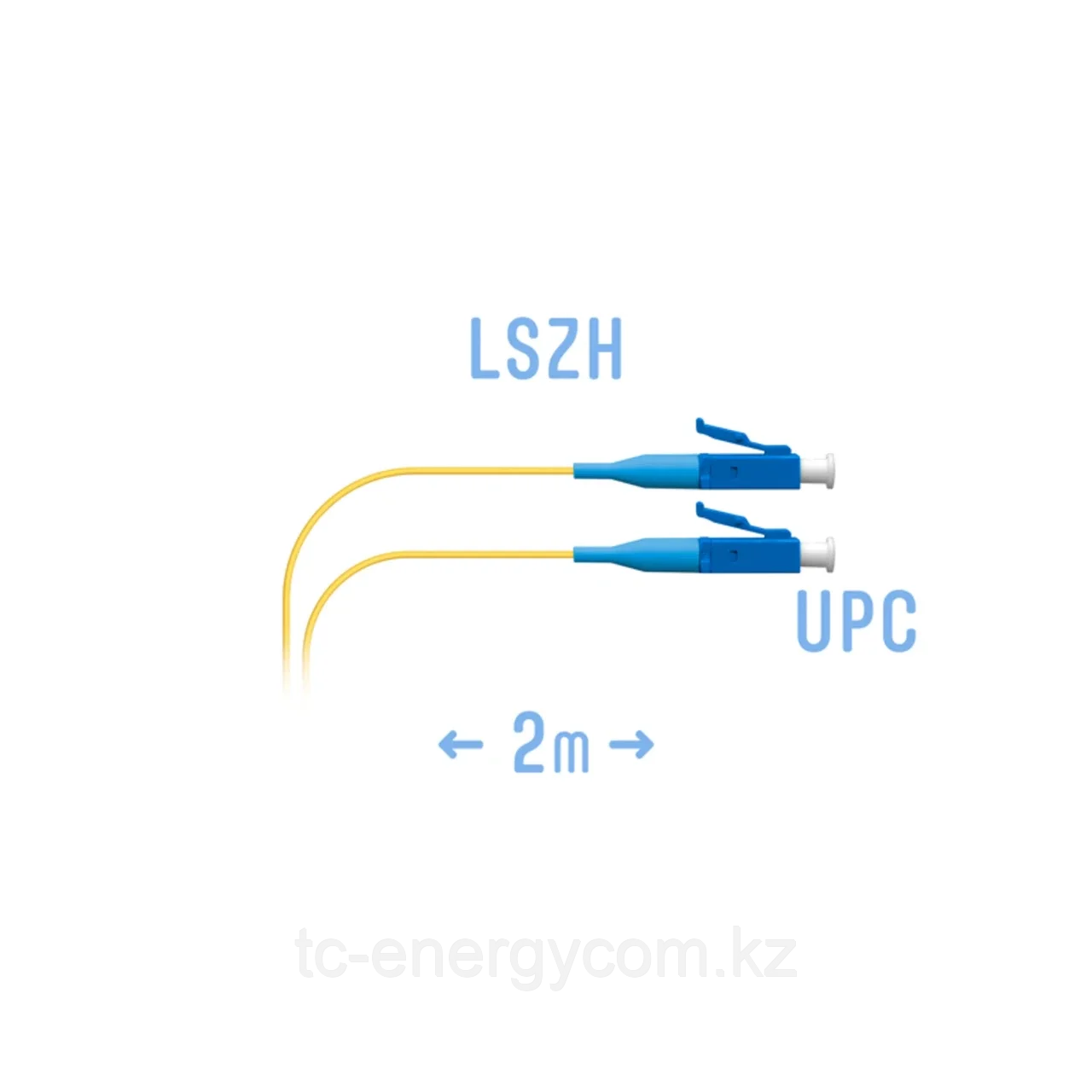 Шнур монтажный оптический LC/UPC SM G.657.A1 2 метра