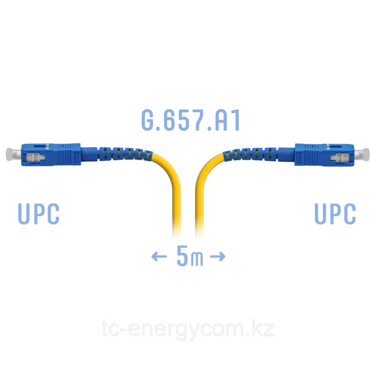Патчкорд оптический SC/UPC SM G.657.A1 5 метров, фото 1