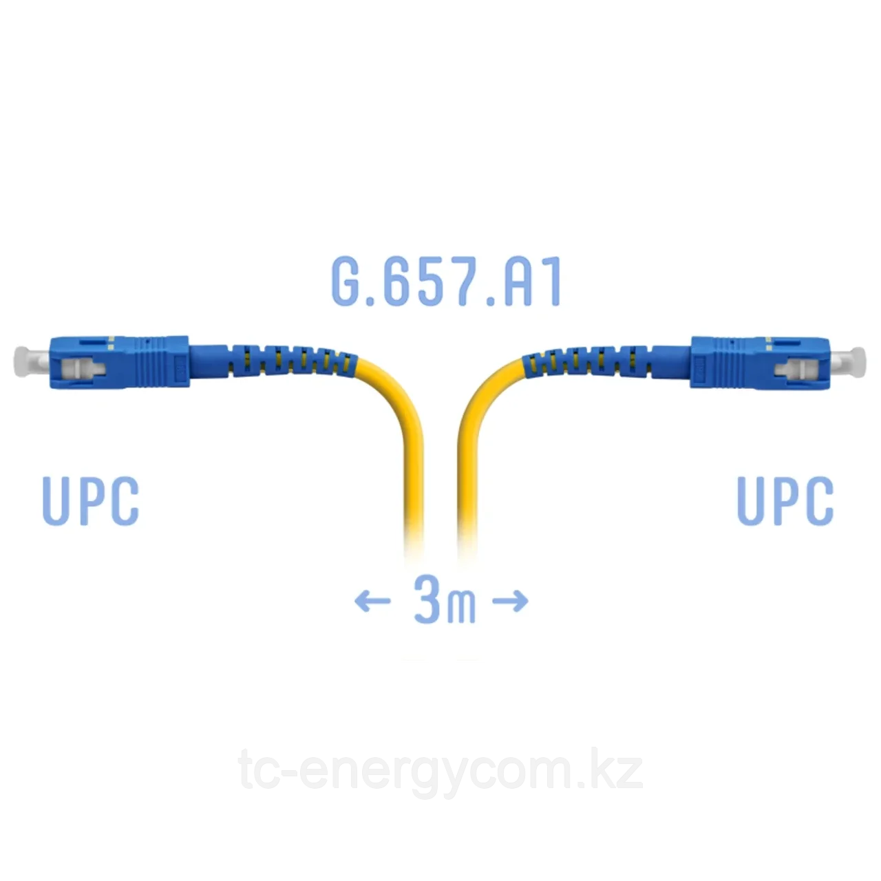 Патчкорд оптический SC/UPC SM G.657.A1 3 метра, фото 1