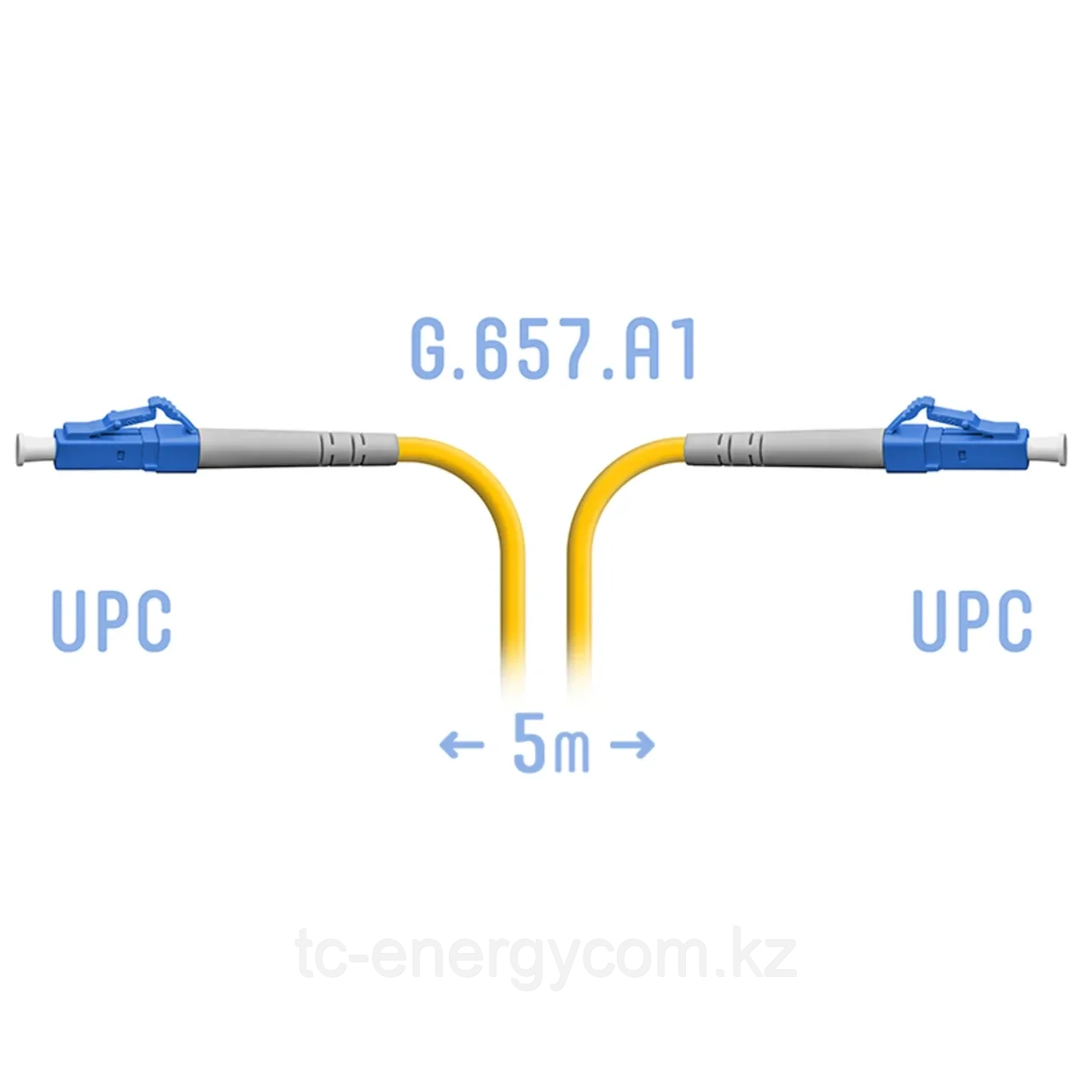 Патчкорд оптический LC/UPC SM G.657.A1 5 метров, фото 1