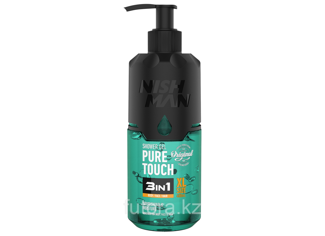 Гель для душа мужской "Nishman Shower Gel Pure Touch 3in1"., фото 1