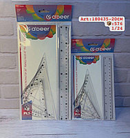 Набор линеек 4 ш. 30 см и 20 см