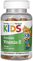 California Gold Nutrition Vitamin С для детей, без желатинa пастилки 60 шт