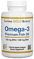 California Gold Nutrition Omega-3 Premium Fish Oil капсулы 100 шт