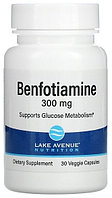 Lake Avenue Nutrition антиоксидант Benfotiamine 300 mg 30 капсул