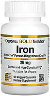 California Gold Nutrition Iron 36 мг 90 капсул