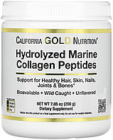 California Gold Nutrition Hydrolyzed Marine Collagen Peptides порошок 200