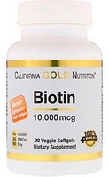 California Gold Nutrition Biotin 1000 мкг капсулы 90 шт