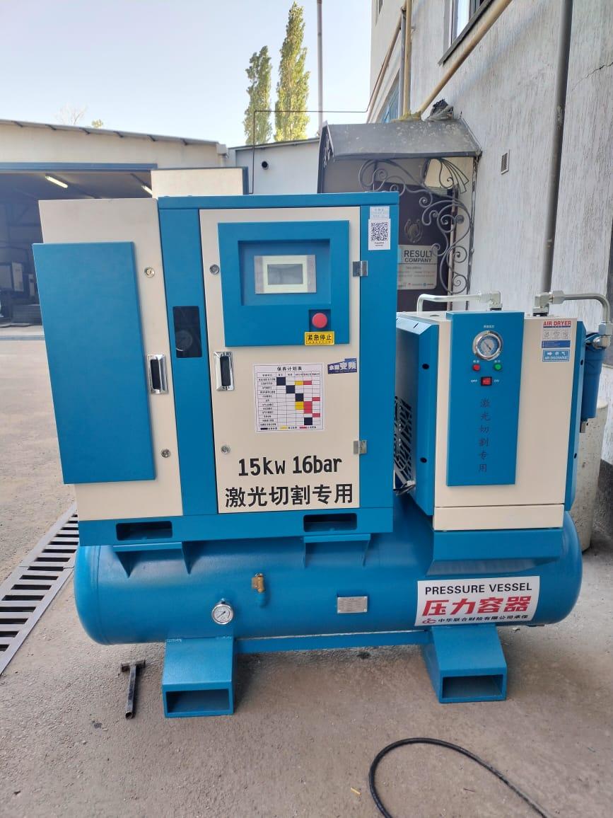 Компрессор винтовой воздушный 22 кВт 16 бар. Промышленный, воздушный компрессор 22 kw 16 bar