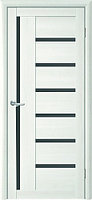 Дверь Т-3 белая лиственница стекло графитовое