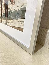 Рамка 60х60 см Серая тонкая, фото 3