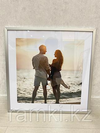 Рамка 60х60 см Серая тонкая, фото 1