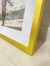 Рамка 40х40 см Золотистая, с легкой текстурой дерева, фото 3