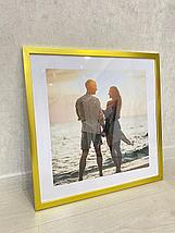 Рамка 40х40 см Золотистая, фото 5