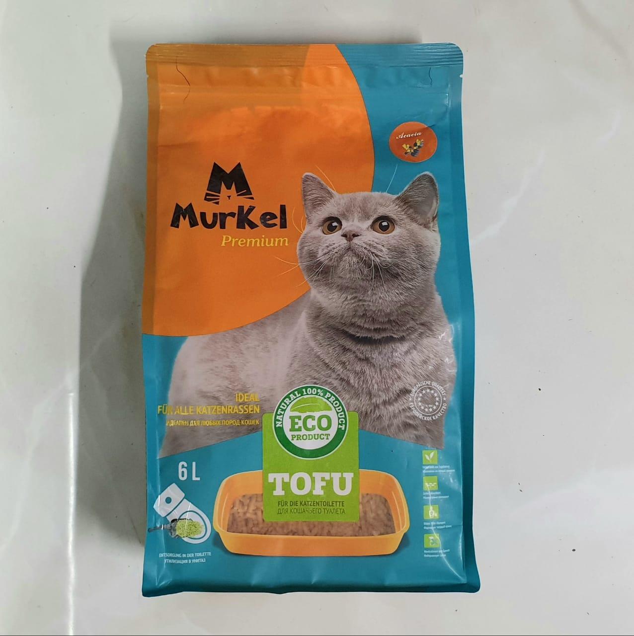 Murkel (Муркель) Тофу Соевый наполнитель Акация, 6 л, фото 1