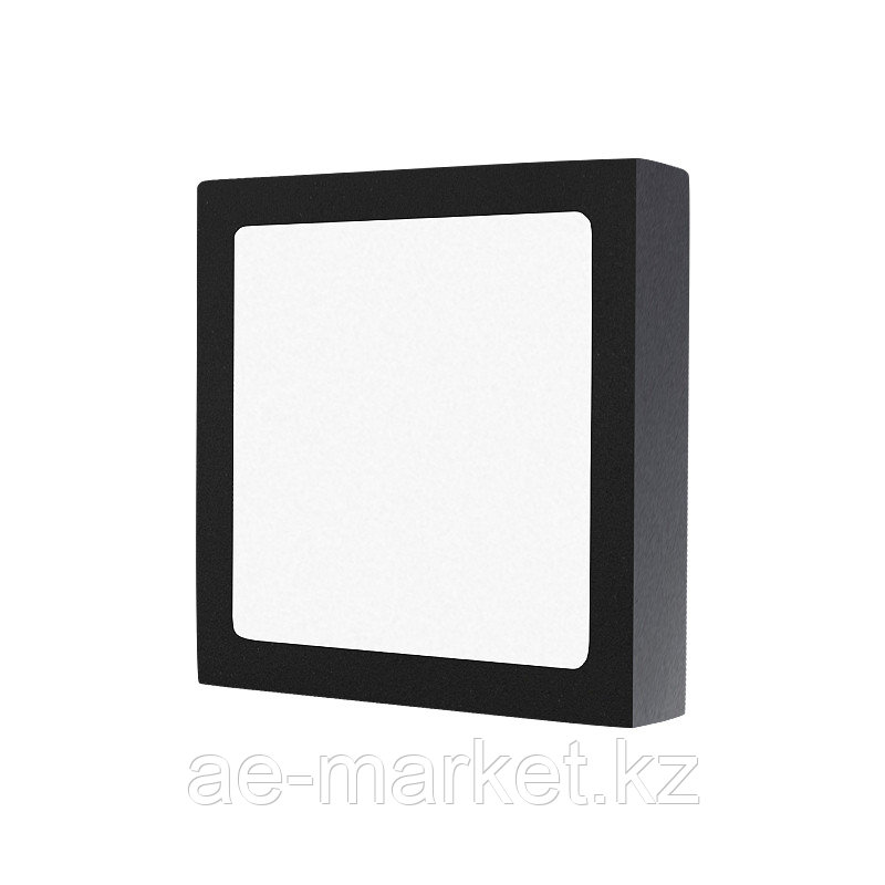 LED СПОТ KVADRO/S PRO ЧЕРНЫЙ накл 18W 1800Lm 220x220x25 6500K IP20 MEGALIGHT (30)