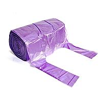 Пакет майка в рулоне Фиолетовые однотонные HDPE 100 шт 39х22 см без втулки