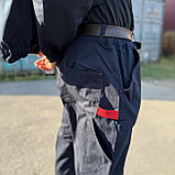 Костюм летний ICON синий-красный курт+БРЮК, фото 4