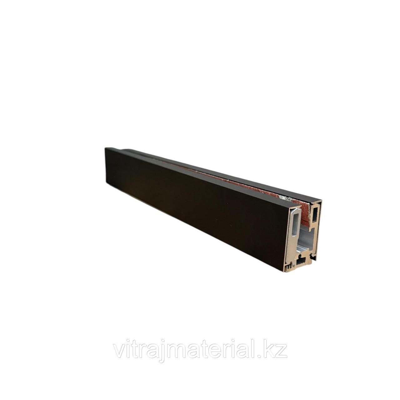 Профиль зажимной DG-P-1 в сборе | 3000мм. | Чёрный | FGD-228 BL, фото 1