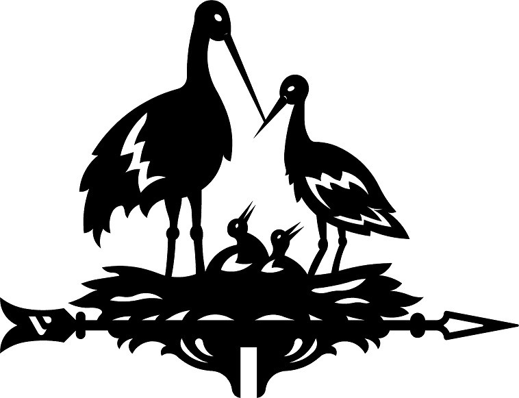 Флюгер средний «Аисты», фото 1