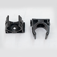 Крепеж-клипсы 20мм черные, полиэтилен