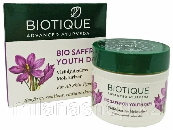 BIOTIQUE CREAM SAFFRON - Антивозрастной крем для лица с шафраном 50GM, фото 1