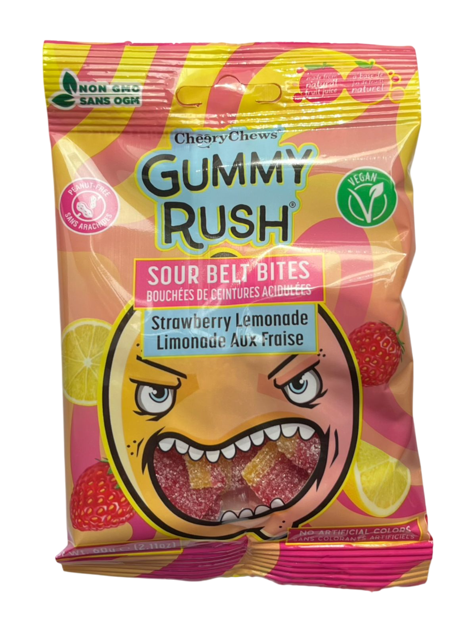 Жев.мармелад Кислые язычки Strawberry Lemonade 60 гр / Gummy Rush
