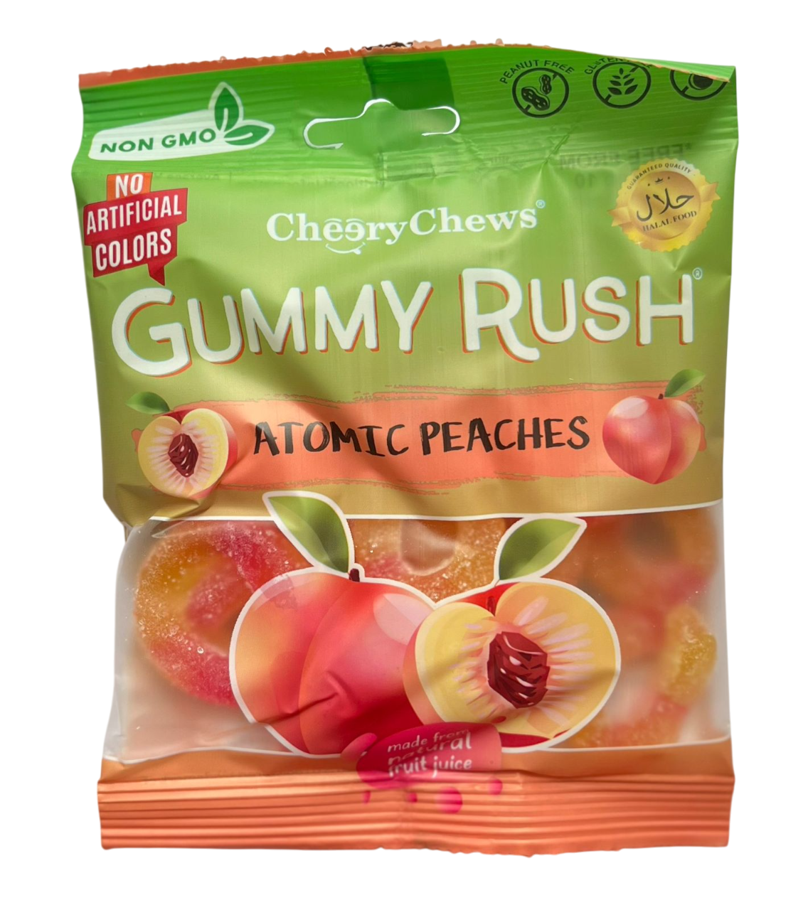 Жев.мармелад Персиковые кольца 90 гр / Gummy Rush