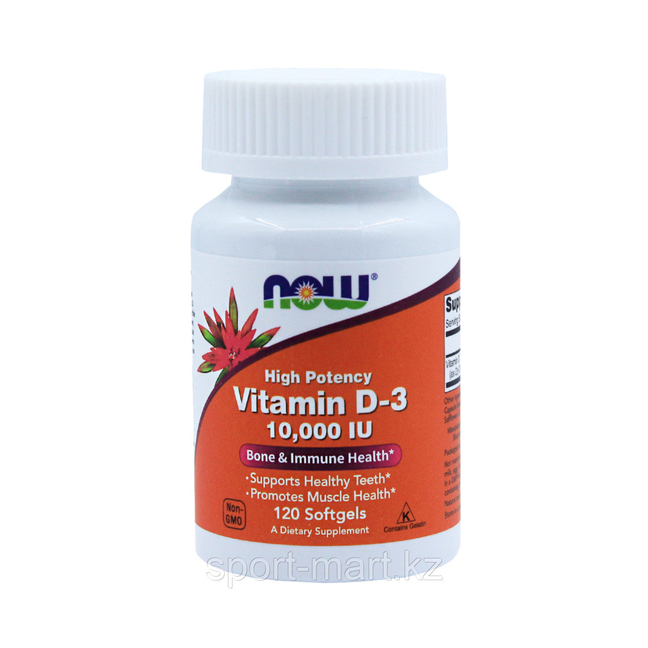 Витамин Д3 Now Foods Vitamin D3 10 000UI 120 каспул