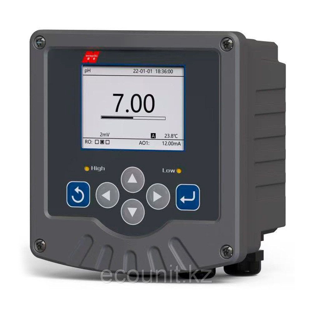 ЭкоЮнит PH3000E-A01 Промышленный pH/ОВП контроллер (реле, выходы RS-485 и 4-20мА, питание 220В) PH3000EA01, фото 1
