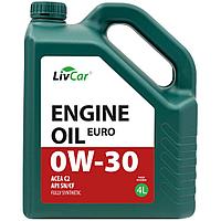Моторное масло LIVCAR ENGINE OIL EURO 0W-30 ACEA C2 API SN/CF, 4л