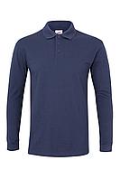 Рубашка поло с длинным рукавом Темно-синий