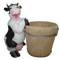 Статуэтка Корова с кадкой Н-34см ФП231