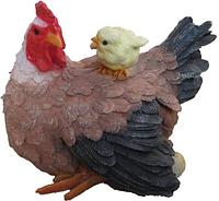 Статуэтка Курица с цыпленком Н-25см ФП182