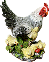Статуэтка Курица с 4-мя цыплятами Н-36см ФП1153
