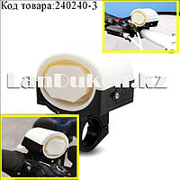 Сигнал звонок мини на велосипед на батарейках белый