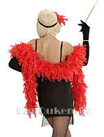 Боа из перьев 210 см для вечеринок красный