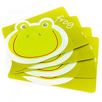 0617 FISSMAN Комплект из 4 ковриков "ЛЯГУШКА" 35x29 см