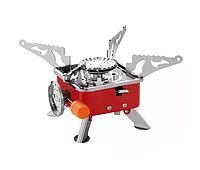 Портативная складная газовая горелка, туристическая плита примус с пьезоподжигом Kovar K-202, 2800W